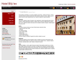 Hotel Bílý lev ubytování Praha 3